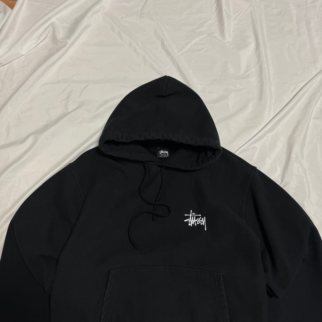 [M] 스투시 블랙 기모 후드티 상품이미지2