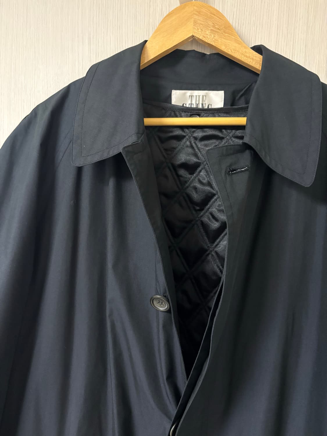 빈티지 발마칸 롱 트렌치 코트 네이비 100사이즈 상품이미지2