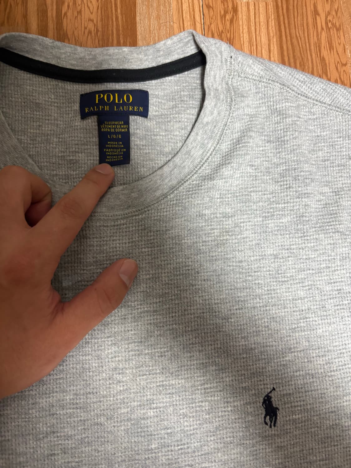 폴로 랄프로렌 와플 반팔티 L사이즈 상품이미지2