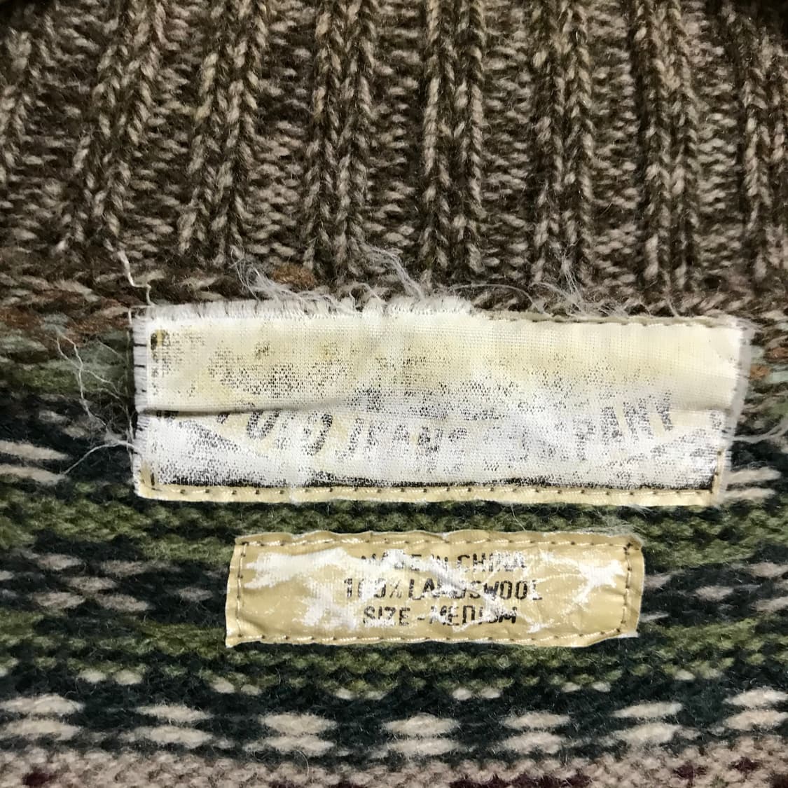 폴로 랄프로렌 90s 페어아일 램스울 투웨이니트풀집업 상품이미지3