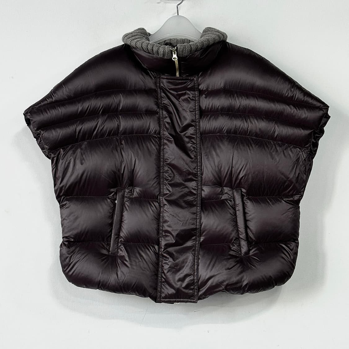 페세리코 니트 카라 구스 다운 베스트 상품이미지1