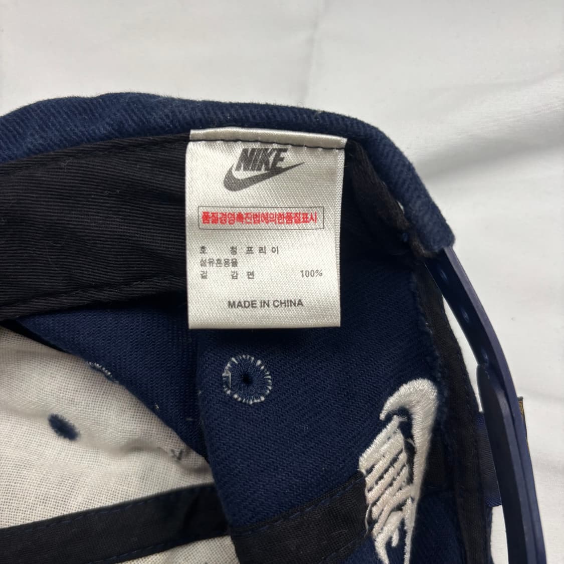 90s 나이키 올드스쿨 아스날 거너스 네이비 볼캡 OS 상품이미지5
