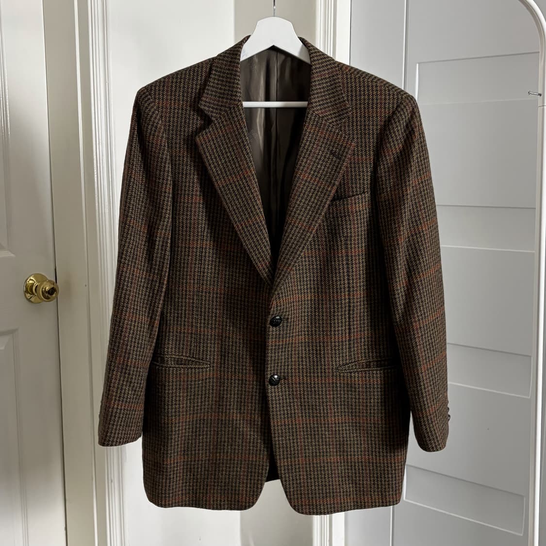 00s 닥스 체크 블레이저 울100% 포엣코어 상품이미지4