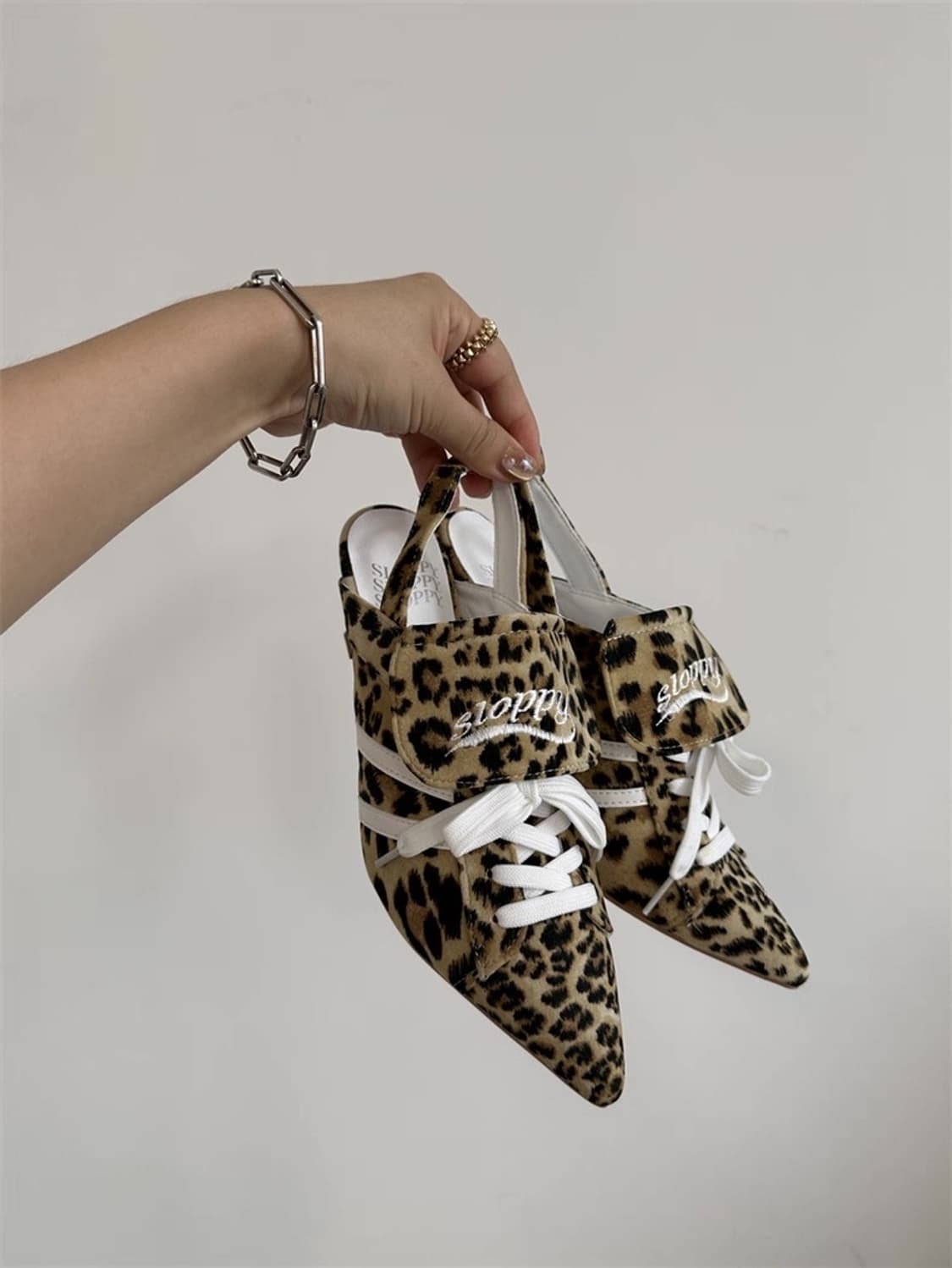 일본브랜드 레오파드 힐 상품이미지1