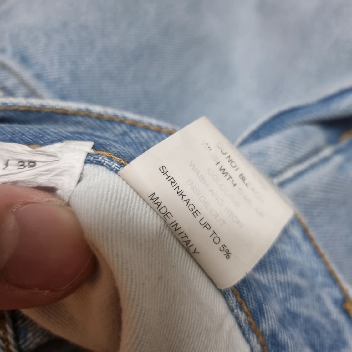 선플라워 트위스트 연청 데님 32x 32 상품이미지5