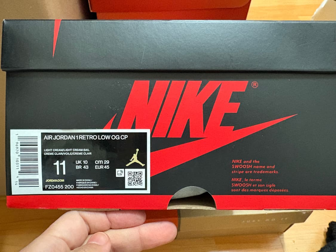 나이키 크리스폴x에어조던1 로우 OG CP 상품이미지5