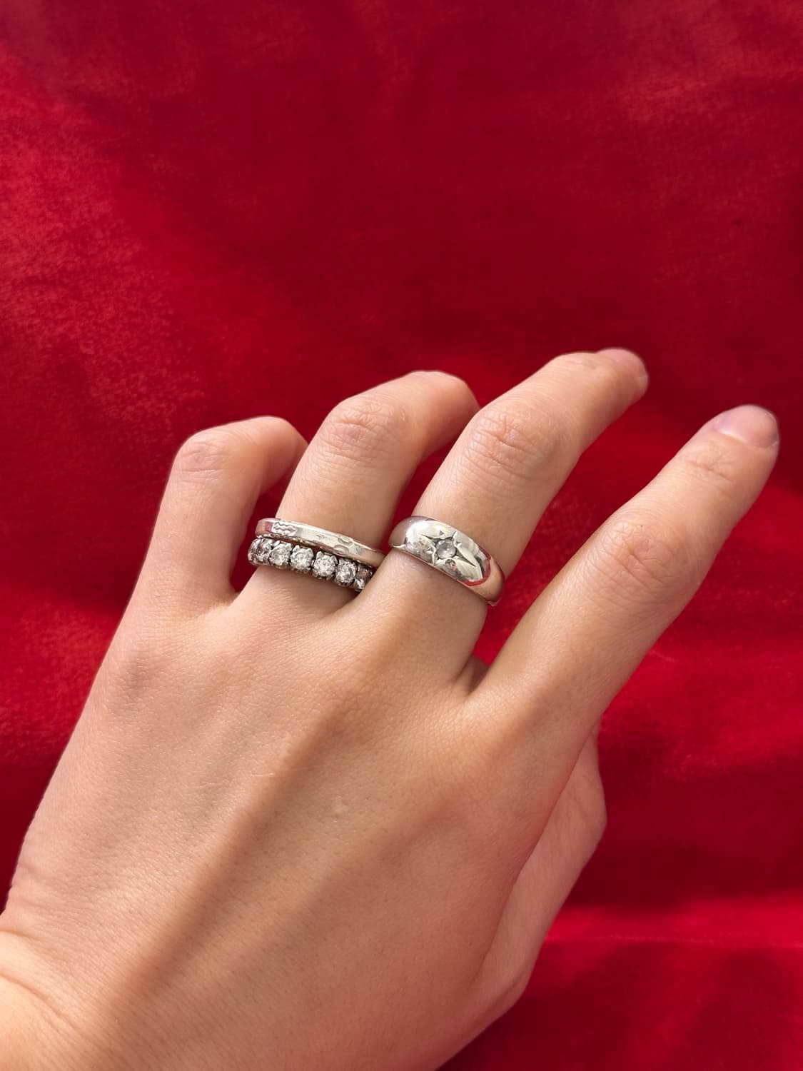 Vintage Cubic 925Silver Ring 상품이미지4