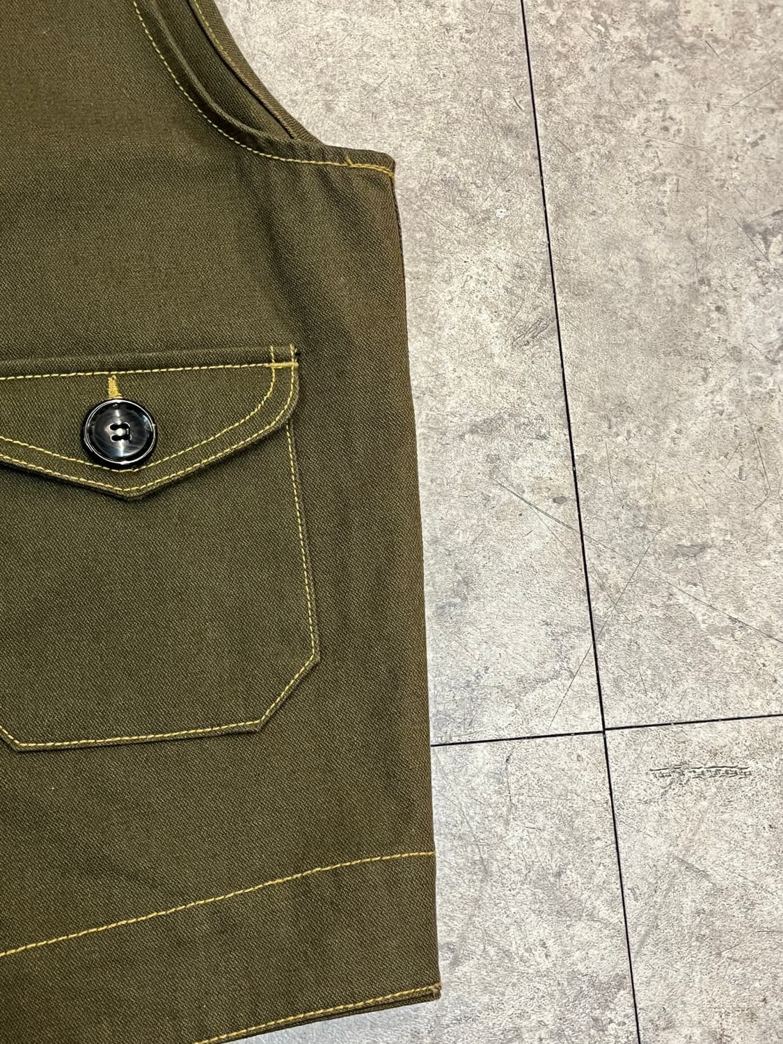 프리즘웍스 워크 베스트 카키 M #csz3753 상품이미지6