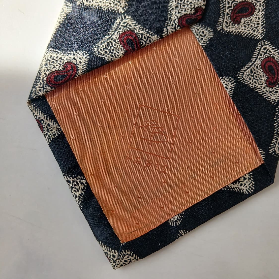 피에르 발망 실크 페이즐리 패턴 넥타이 9.5cm A등급 A19704 상품이미지10