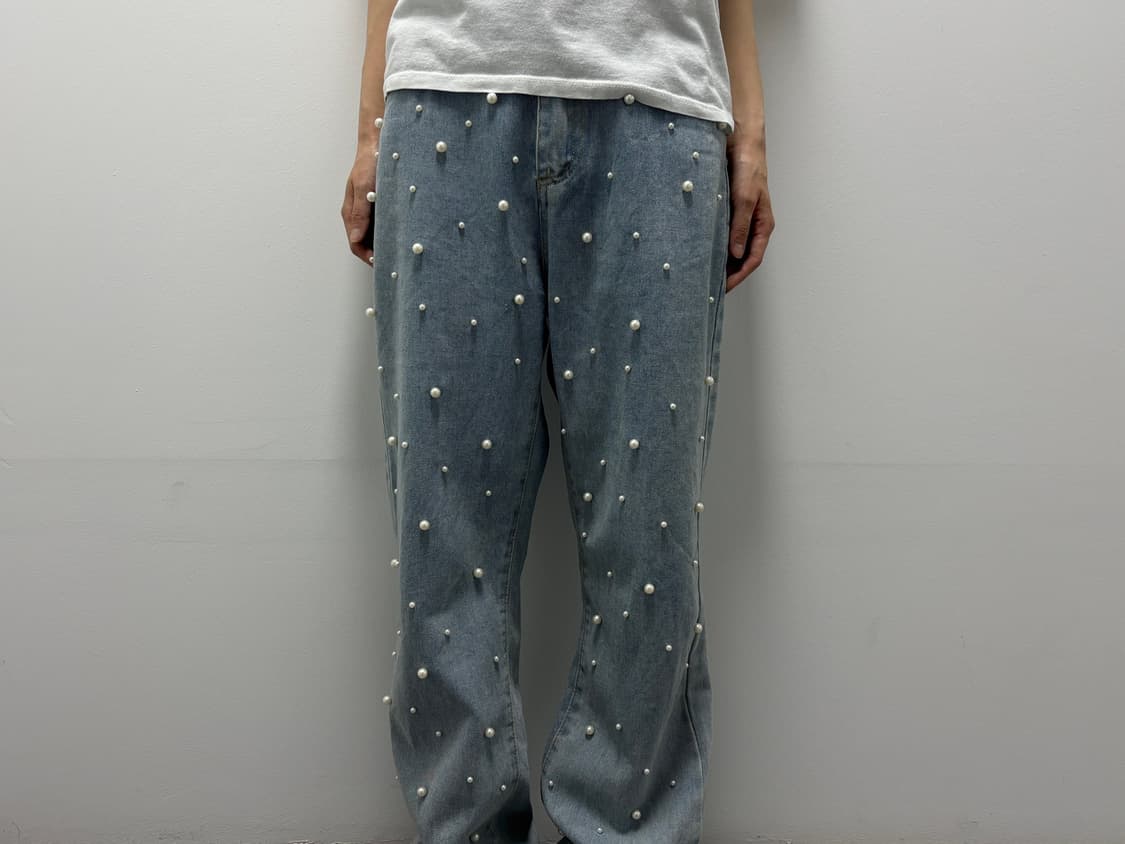Pearl denim pants 상품이미지2