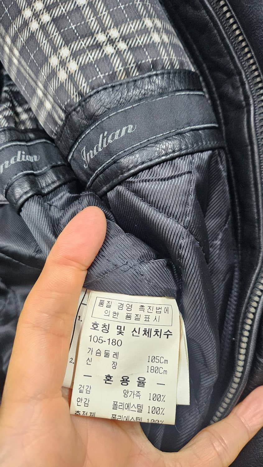 남성 블랙 양가죽 사파리형 자켓 상품이미지5