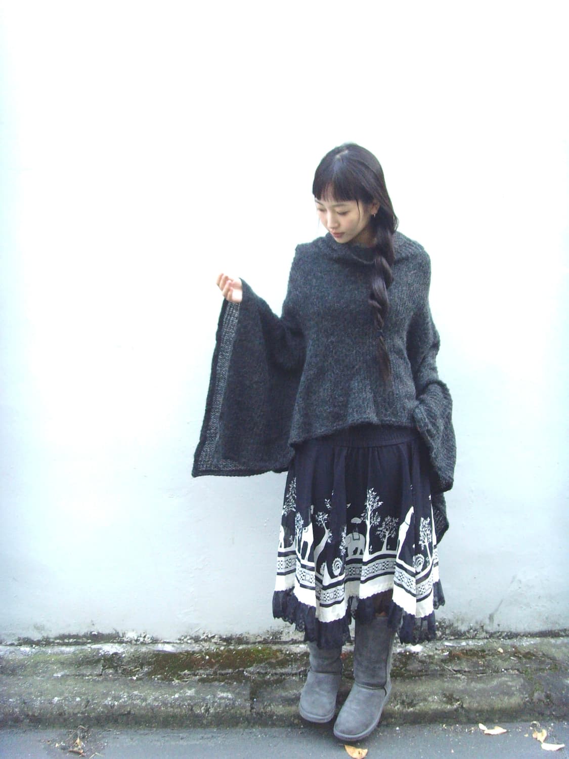 Jpn vintage poncho sweater  상품이미지4