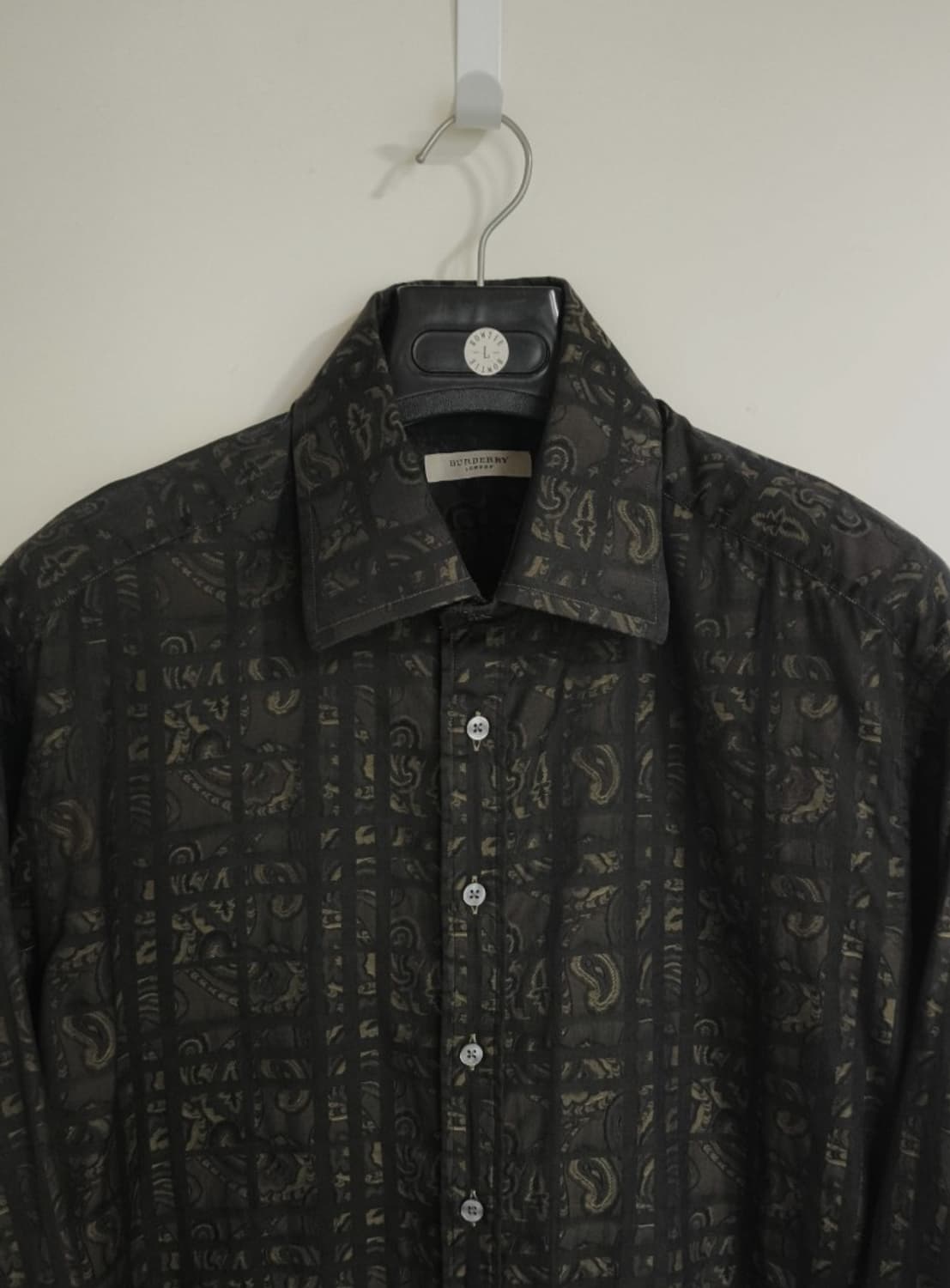 XL 버버리 희귀 패턴 노바체크 셔츠 상품이미지1