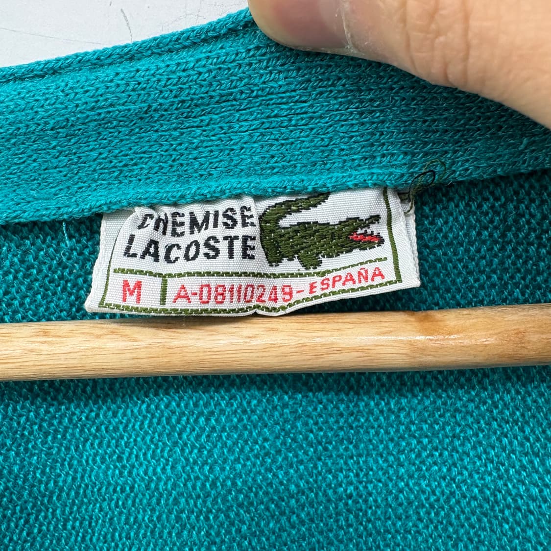 라코스테 그린 브이넥 가디건 XL 상품이미지3