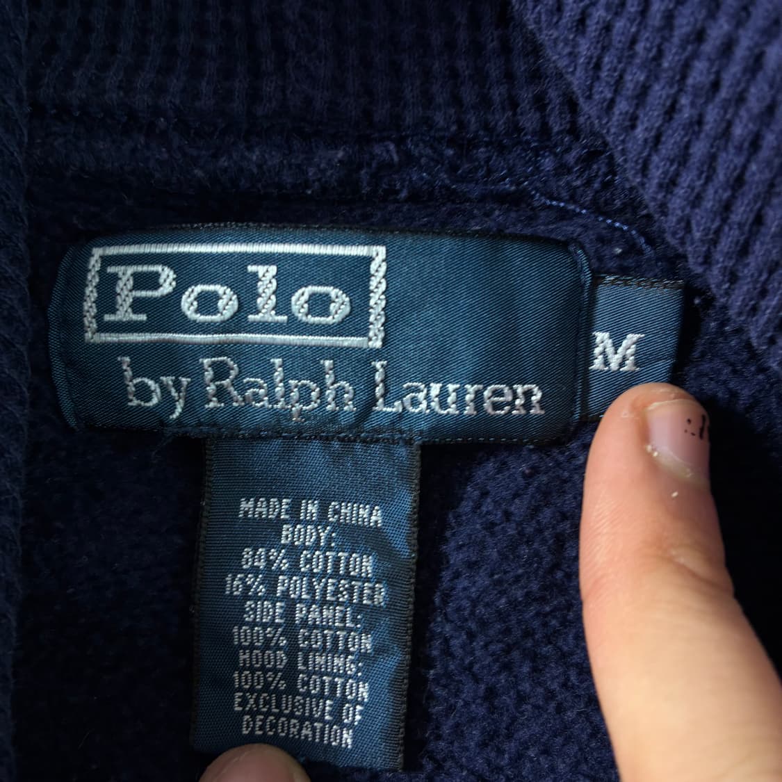 Polo 폴로 랄프로렌 네이비 화이트 빅포니 후드티 상품이미지5