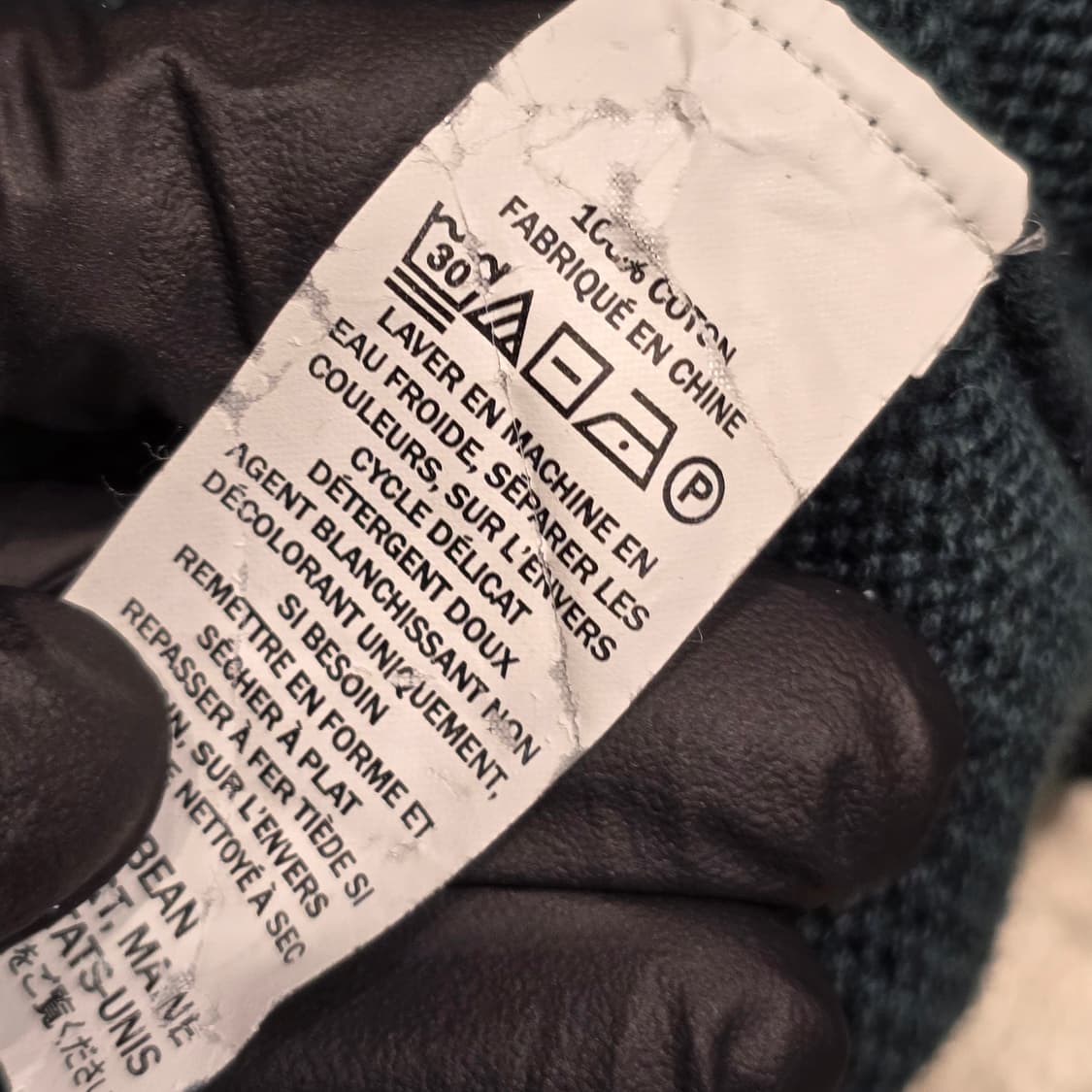 00s L.L.Bean 쿼터집 페어아일 스웨터 상품이미지5