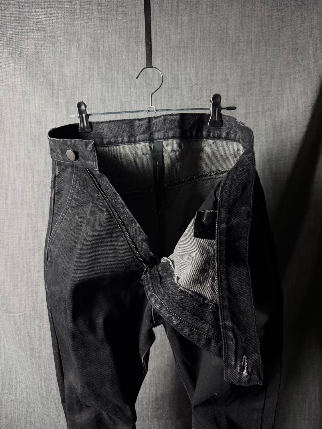 Army of me 비대칭 왁스데님진 상품이미지4