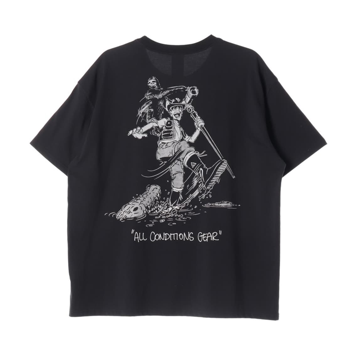 ACG 블랙 그래픽 프린팅 반팔티 XXL 상품이미지2