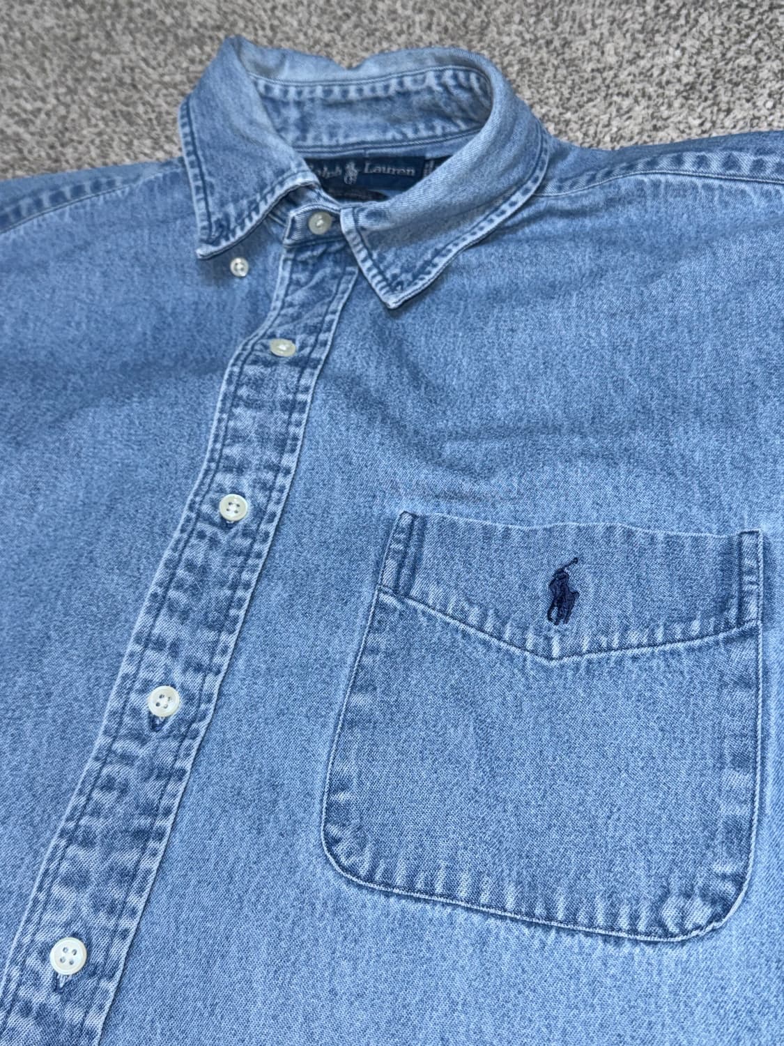 폴로 랄프로렌 데님 빅셔츠 L 상품이미지3