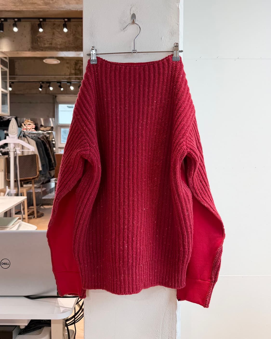 마르니 레드 보트넥 더블다이드 코로션 니트 스웻셔츠 상품이미지7