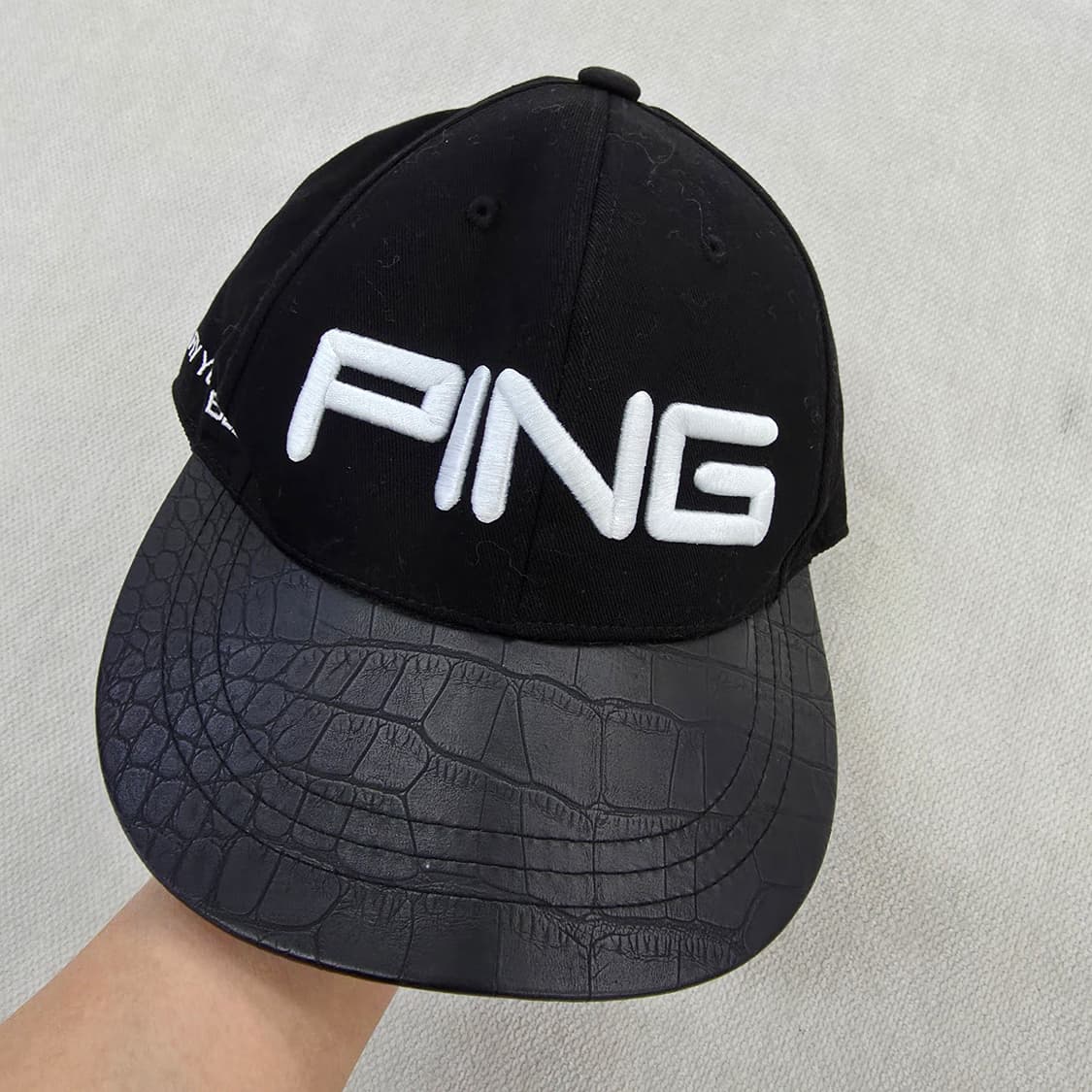 [F] 핑 골프 남성 스냅백 뱀피 패턴 모자 1229J 상품이미지1