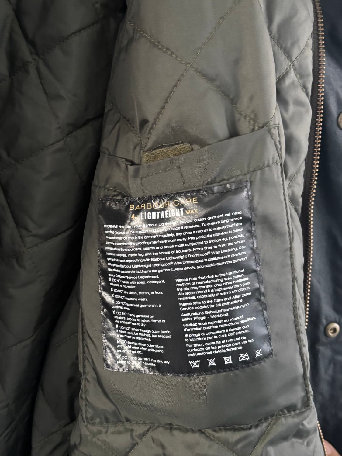 BARBOUR 바버 넥코듀로이 왁스자켓 상품이미지6