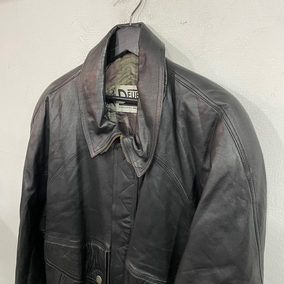 리얼레더 봄버자켓 상품이미지4