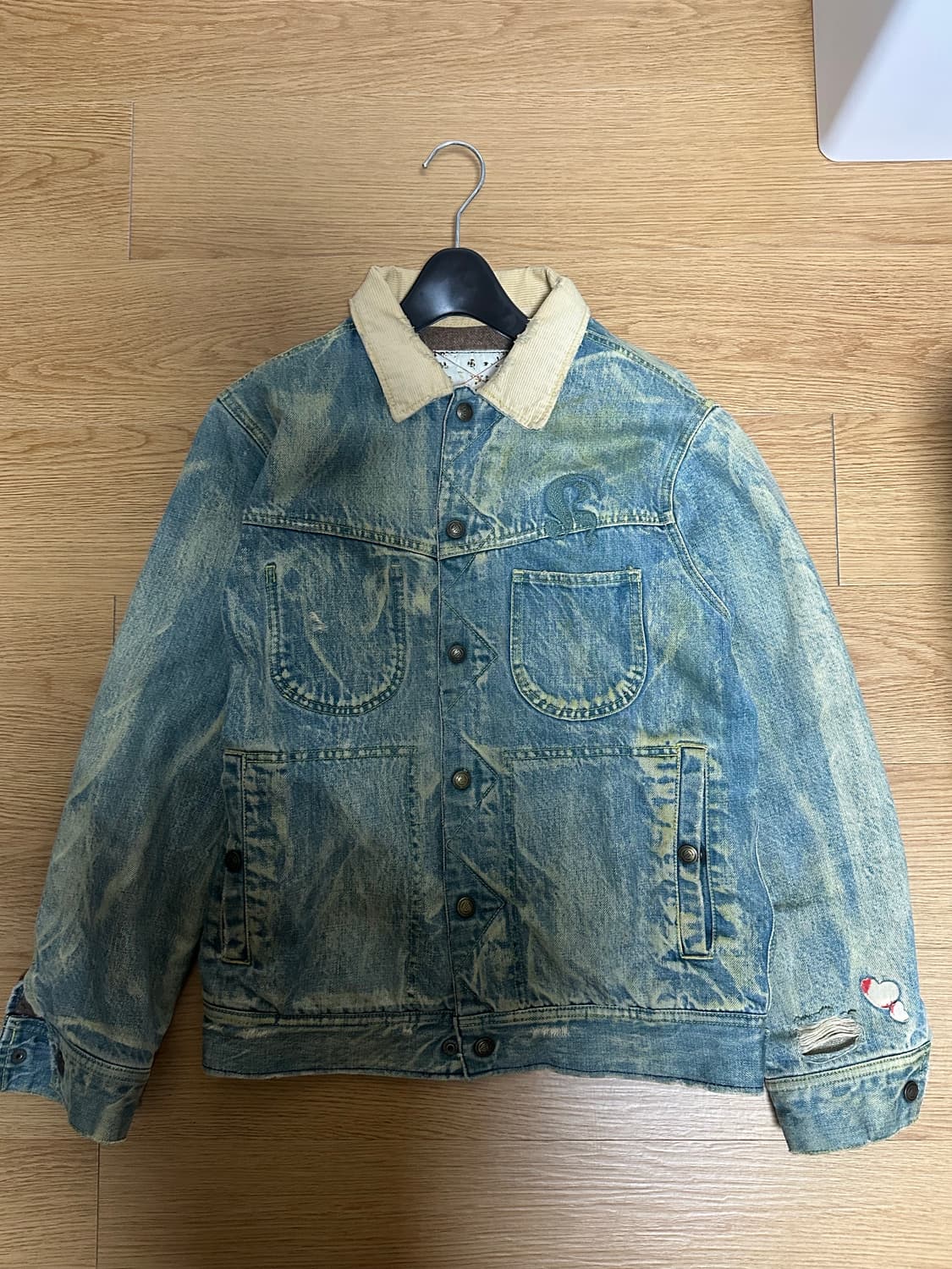 레오파드 청자켓 m 상품이미지2