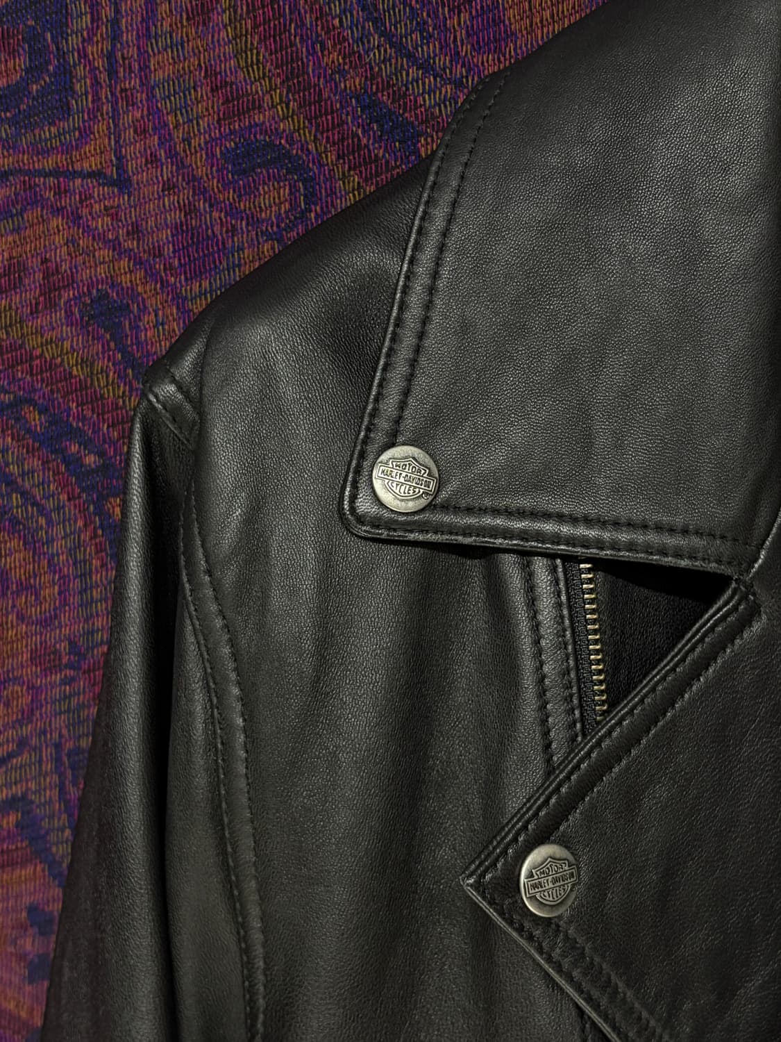 할리데이비슨 더블 라이더 가죽자켓  상품이미지5