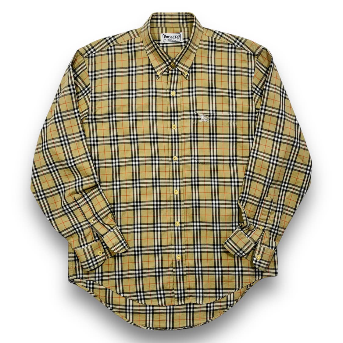 버버리 노바체크 패턴 구형 빈티지 긴팔 셔츠 상품이미지1