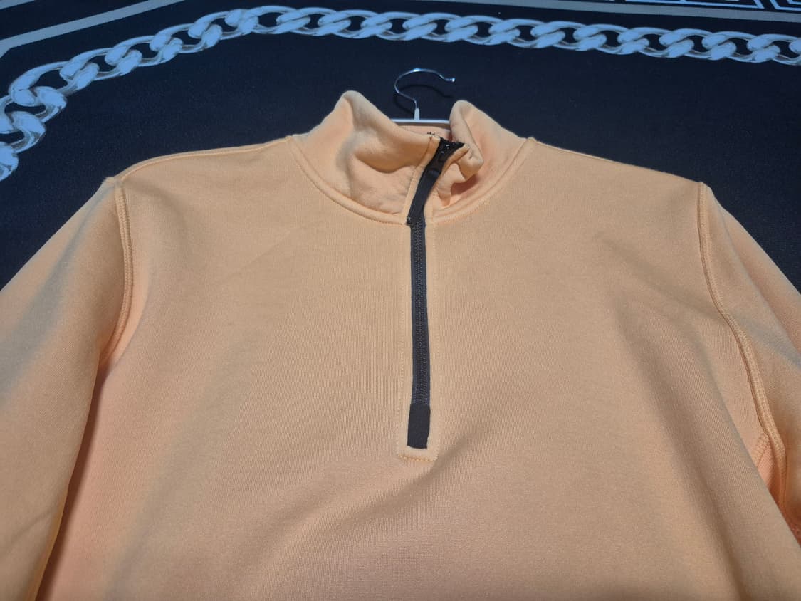 (1회착)스톤 아일랜드 21s/s 하프 집 스웻셔츠 연주황 XL 상품이미지2