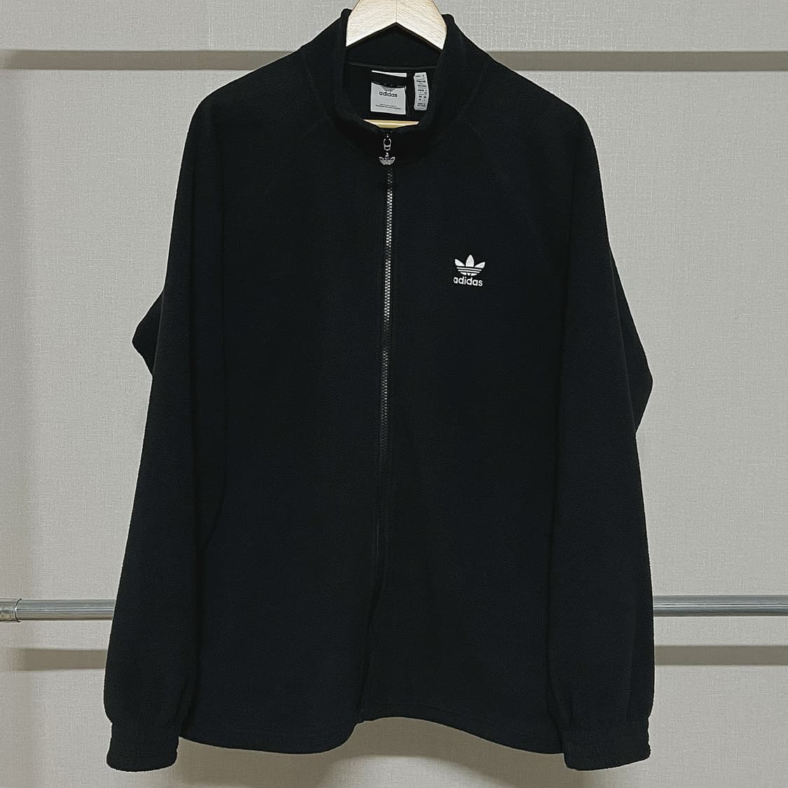 아디다스 블랙 플리스 집업 L 상품이미지1