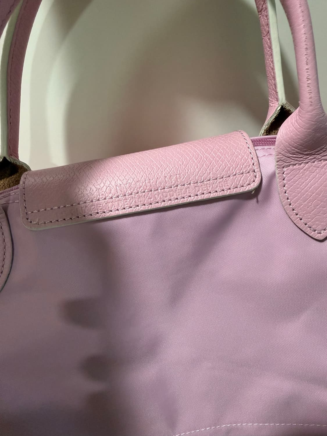 롱샴 르플리아쥬 핑크색 토트백 이너백 포함 상품이미지8