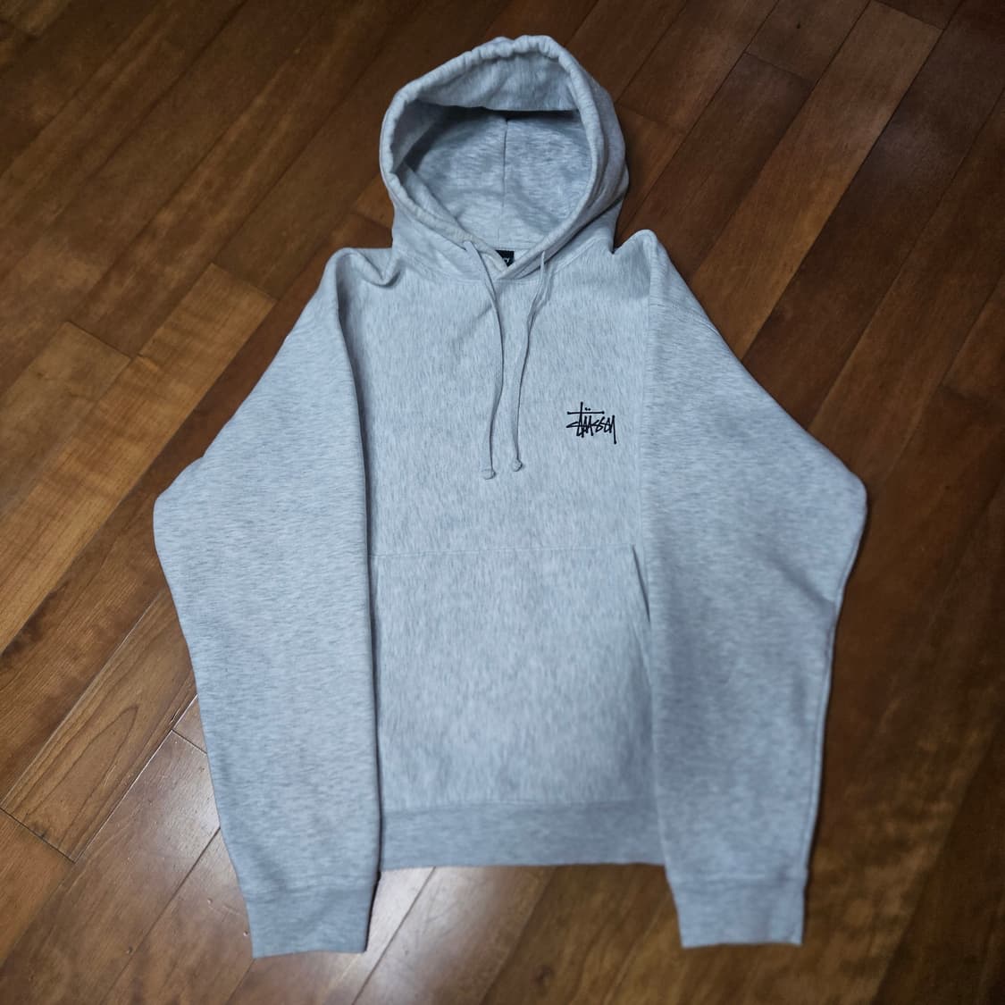 스투시 베이직 후드 애쉬 헤더 L 상품이미지2