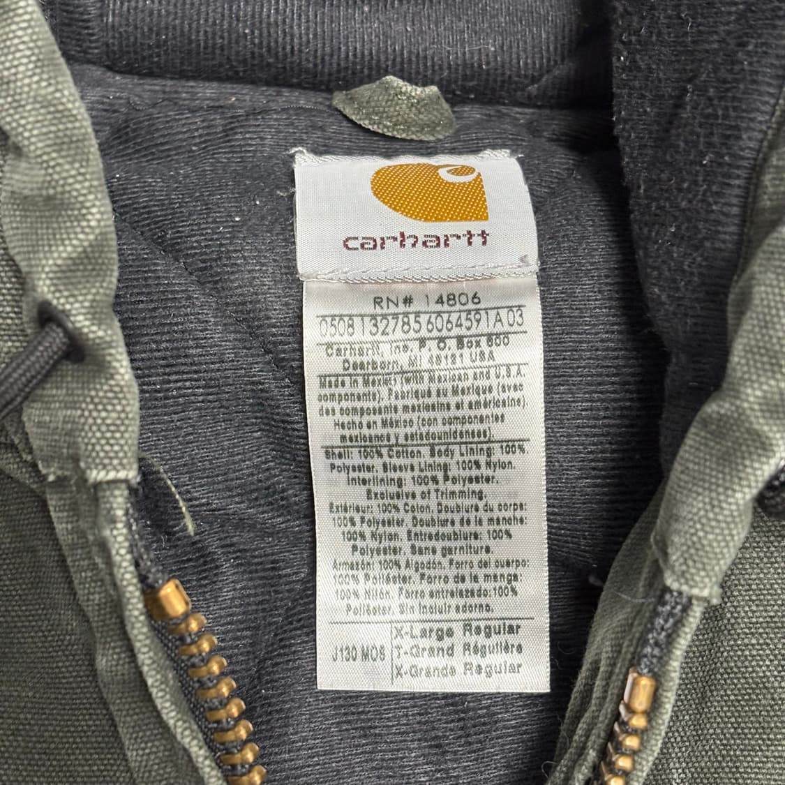 🇲🇽 00s 칼하트 J130 MOS 액티브 자켓 상품이미지9