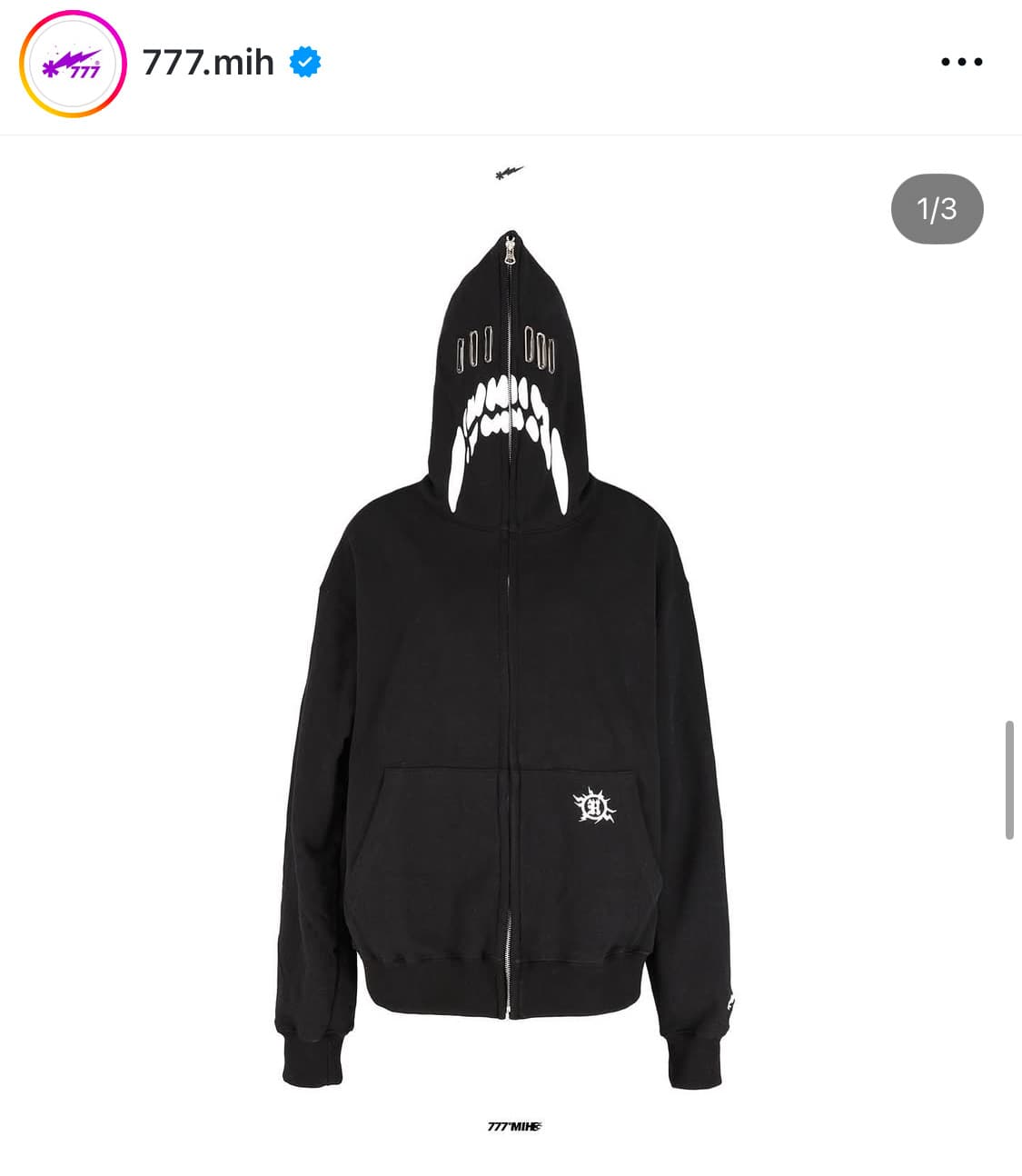 777Mih 풀후드집업 최저가 (베이프맛) 상품이미지1