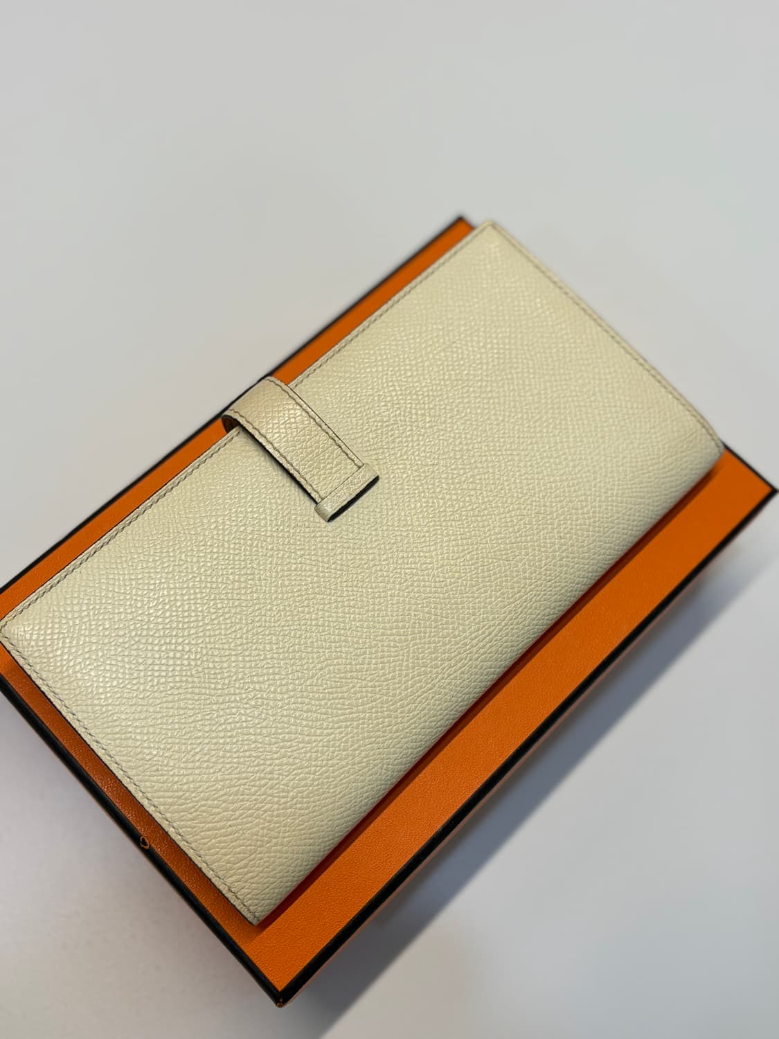 에르메스 베안 장지갑 나타&라임 금장 B각인 상품이미지6
