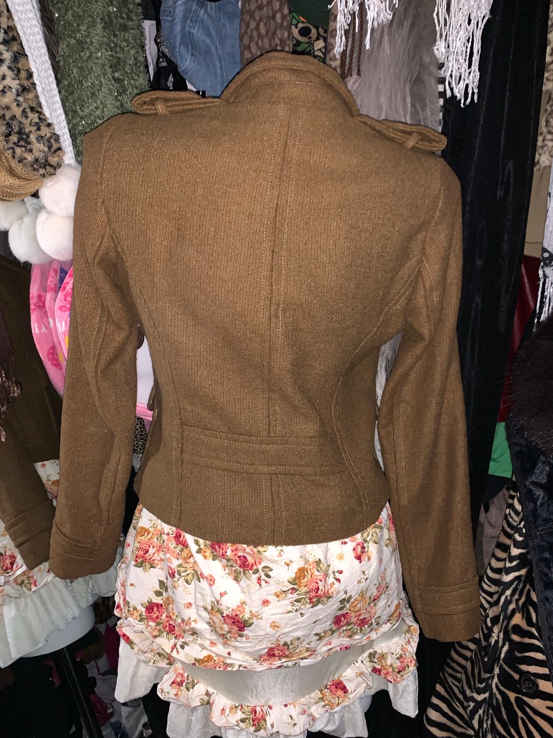 y2k 로걀 모리 브라운 코트자켓 상품이미지3