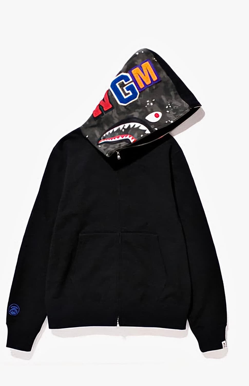 [L, 남여공용]Bape X Stussy 베이프 스투시 콜라보 샤크후드 상품이미지2