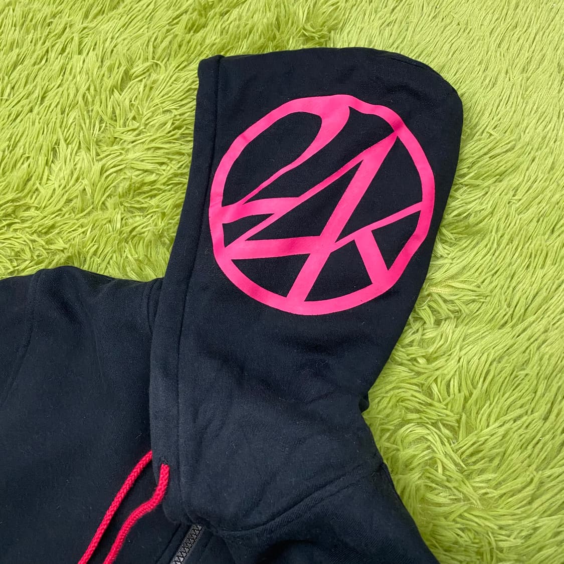 24 KARATS 핫 핑크 풀 집 후드 자켓 상품이미지3