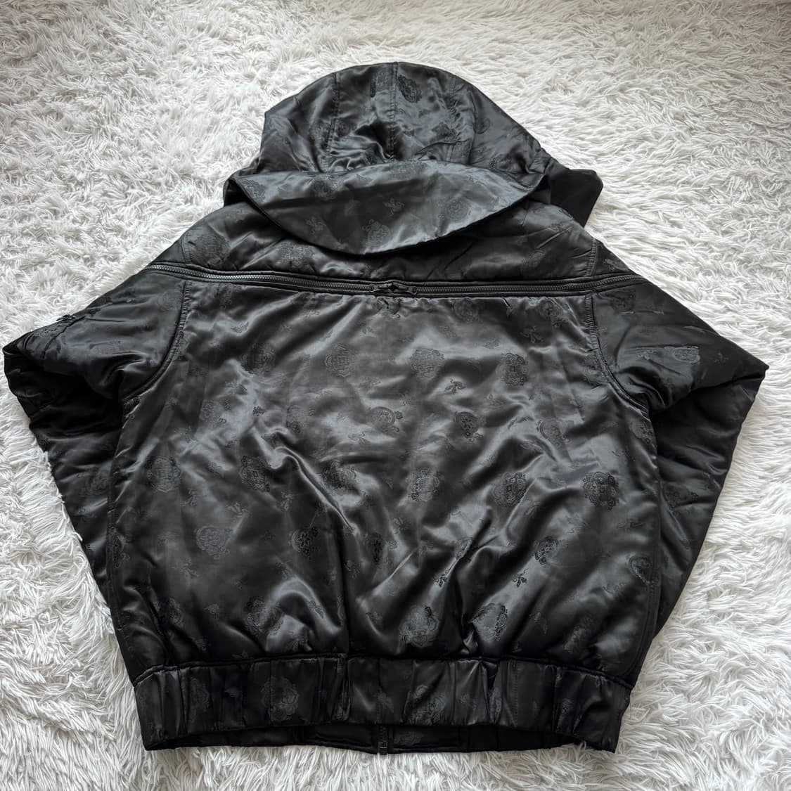 SEDKWOON YOON 빈티지 나일론 블루종 항공자켓 디자이너 XXL 상품이미지3