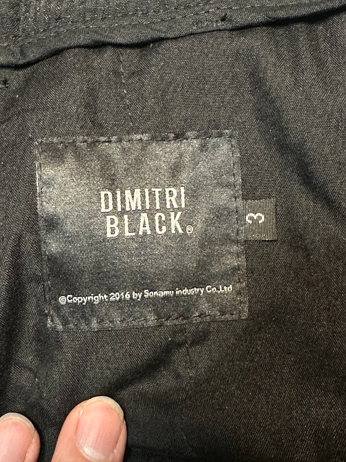 [디미트리 블랙] - 와이드핏 시어서커 투턱 팬츠_블랙 3(XL) 상품이미지2