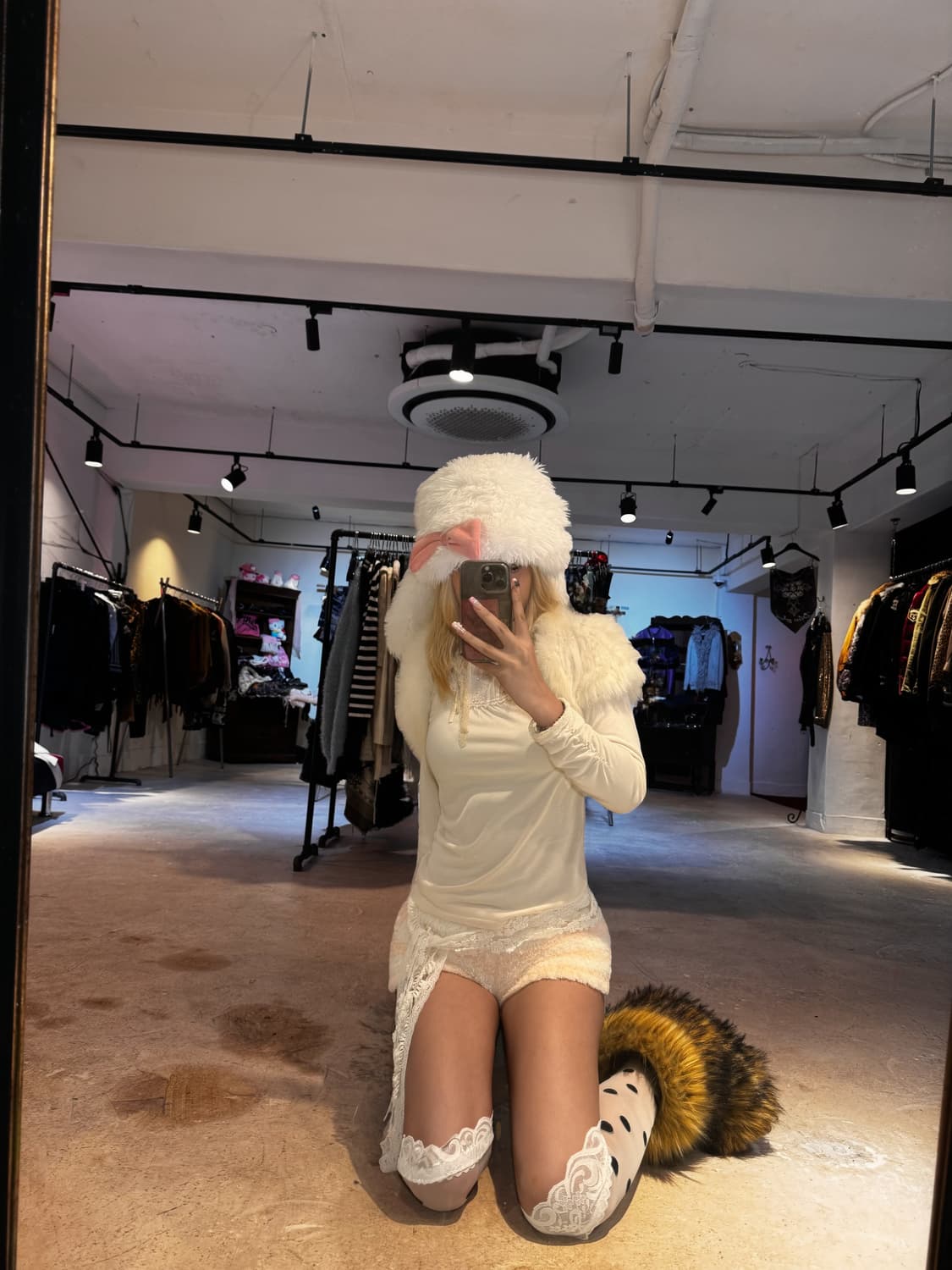 PINKY GIRLS 퍼 베스트 상품이미지5