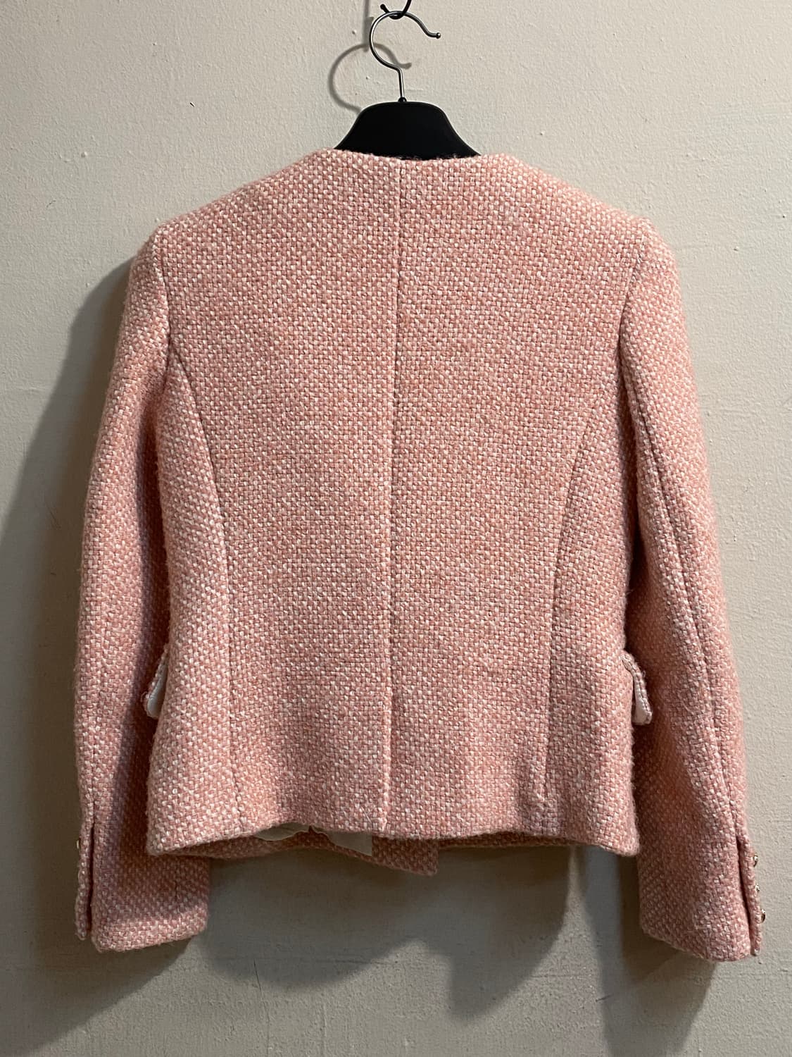 마쥬 핑크 트위드 더블 자켓 상품이미지5