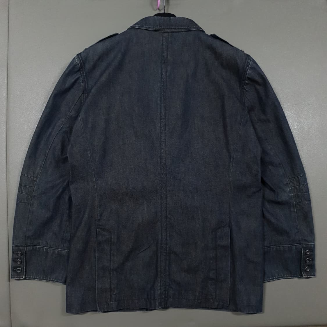 XL) 아르마니 익스체인지 테일러드 포켓 데님 블레이저 자켓 인디고 상품이미지10