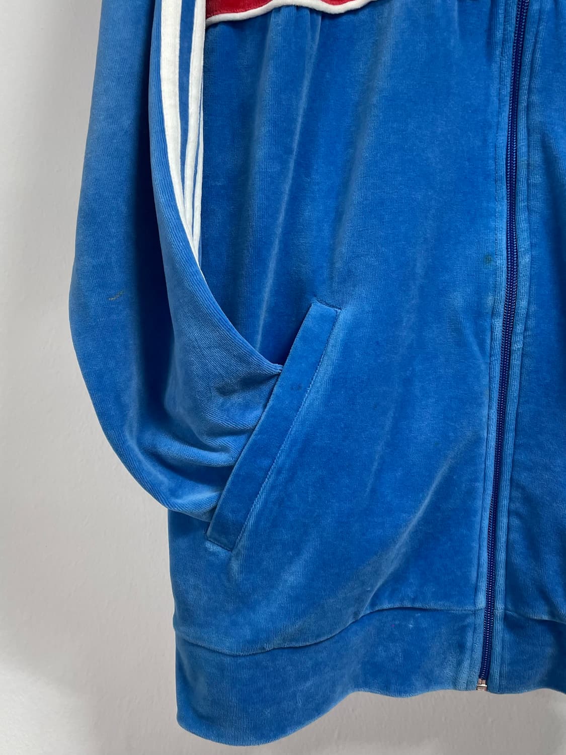 아디다스 테리 벨루어 블루 트랙탑 져지 (on.46)    상품이미지4