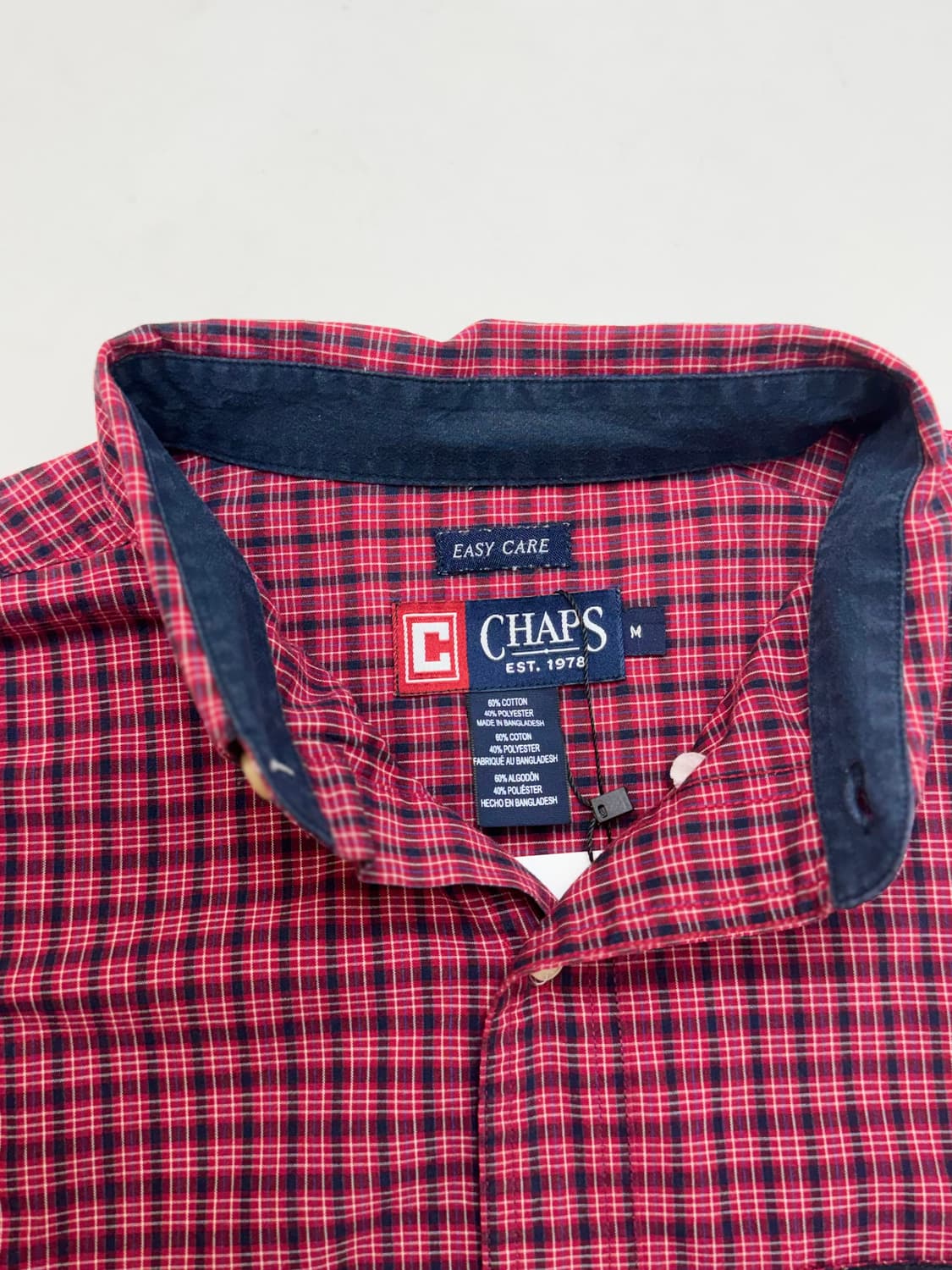 Chaps 챕스 레드컬러 노키타 체크 버튼다운 셔츠 상품이미지6