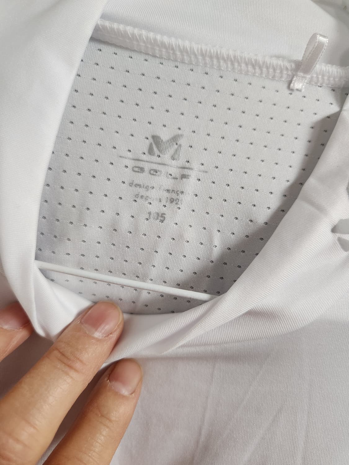 밀레 화이트 기능성 긴팔 티셔츠 105 상품이미지4