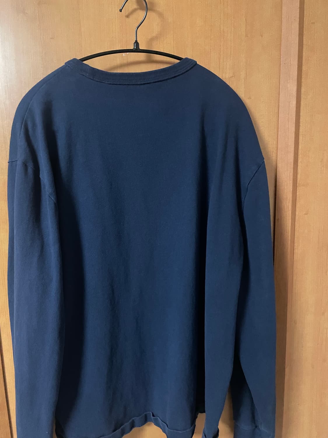 폴로랄프로렌 클래식핏 헤비웨이트 저지 롱슬리브 티셔츠 블루 L 상품이미지3