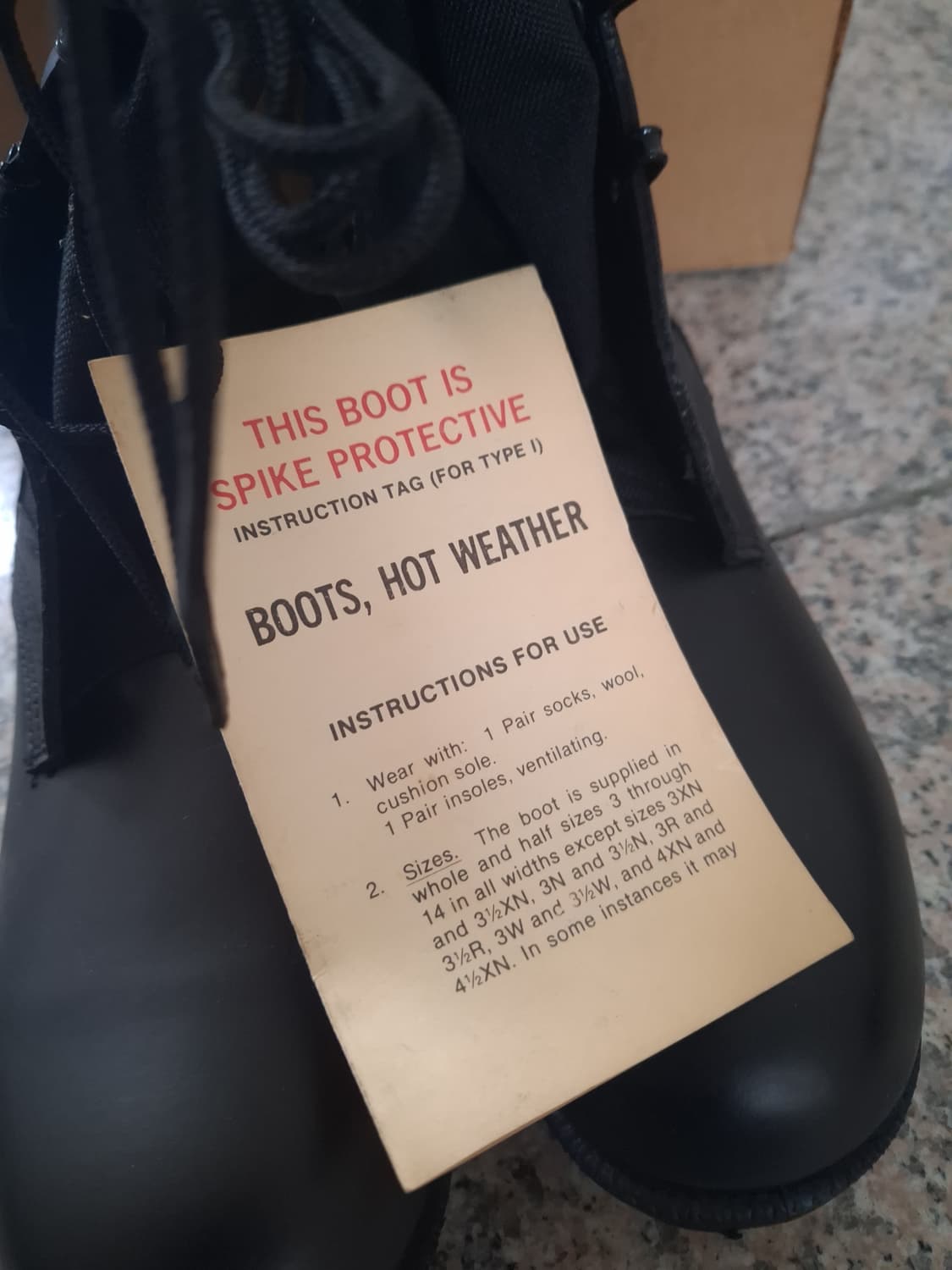 박스새제품 오리지날 90's 미군 지급용 파나마솔 정글 전투화 상품이미지5